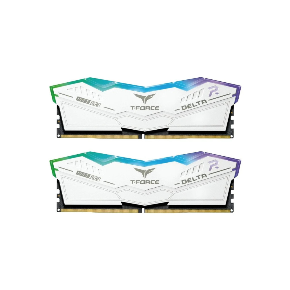 Memoria DDR5 Team Group Delta RGB 32GB 2x16GB 6000MHz CL30 XMP Blanco