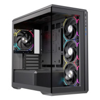 CAJA MICRO-ATX SEMITORRE EINAREX ZM800 RGB 4 FANS NEGRA EXCS-ZM-800R-B