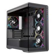 CAJA MICRO-ATX SEMITORRE EINAREX ZM800 RGB 4 FANS NEGRA EXCS-ZM-800R-B