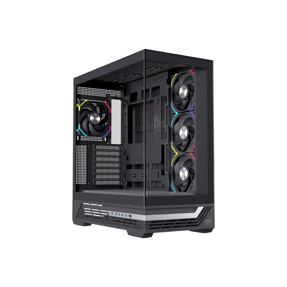 CAJA ATX SEMITORRE EINAREX S800 RGB 4 FANS NEGRA EXCS-PR-800R-B