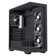 CAJA ATX SEMITORRE EINAREX S700 RGB 4 FANS NEGRA EXCS-PR-700R-B