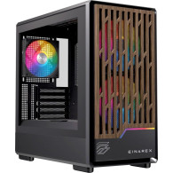 CAJA MICRO-ATX SEMITORRE EINAREX PM400 RGB 3 FANS NEGRA EXCS-PM-400R-B