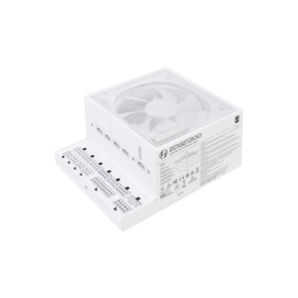 Fuente/PSU Lian Li Edge EG1300 80 Plus Platinum 1300W ATX 3.1 PCIE 5.1 Modular Blanco