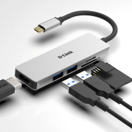 HUB USB-C D-LINK 3 EN 1 (HDMI 2USB 3.1) DUB-M530