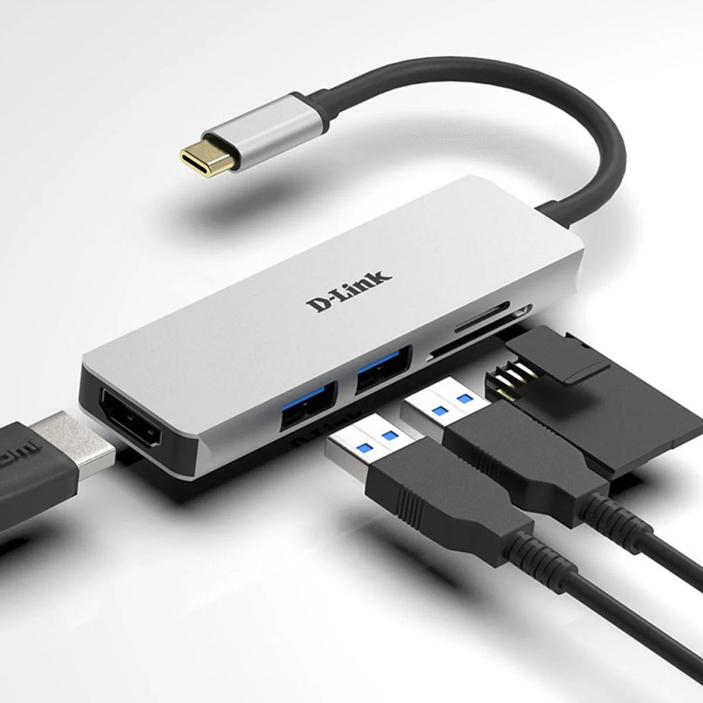 HUB USB-C D-LINK 3 EN 1 (HDMI 2USB 3.1) DUB-M530