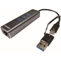HUB USB-C D-LINK A GIGABIT ETHERNET LAN 3USB DUB-2332
