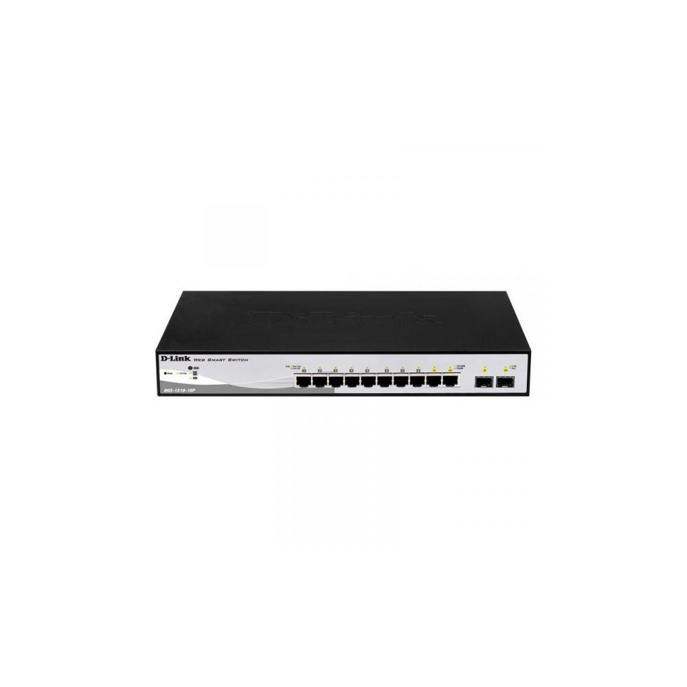 SWITCH D-LINK 10P DGS-1210-10P/E 8P 10/100/1000 PoE +2P SFP 100/1000