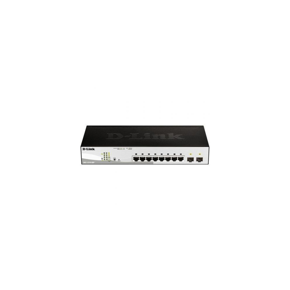 SWITCH D-LINK 8P DGS-1210-08P/E 8P 10/100/1000 PoE INCLUYE 2P SFP