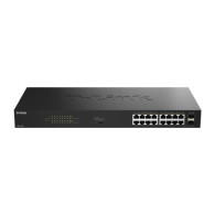 SWITCH D-LINK 16P DGS 1018P/E GE POE(30W) + 2 PORTS SFP UNMANAGED 240W