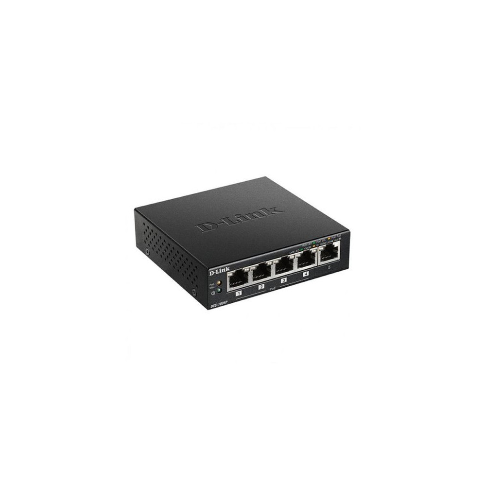 SWITCH D-LINK 5P DGS-1005P/E 10/100/1000 4P PoE SOHO