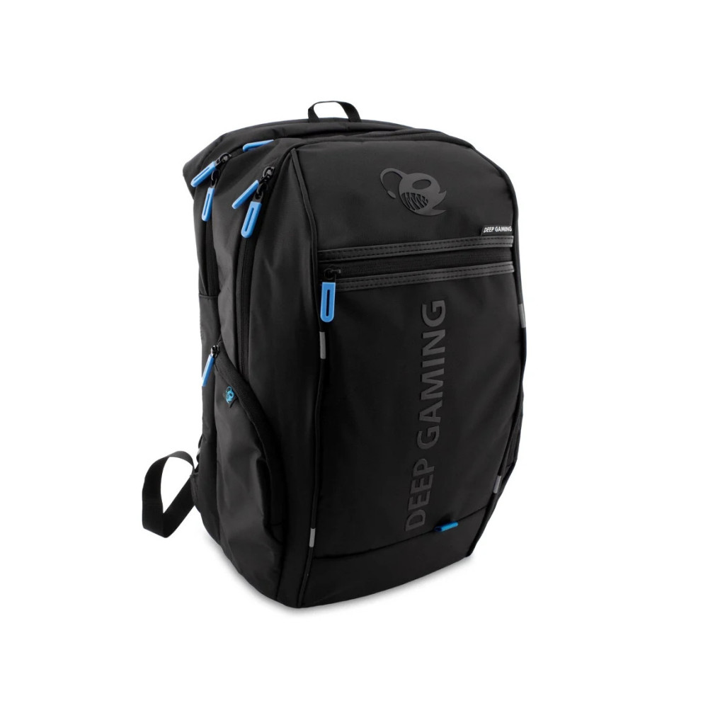 BOLSA MOCHILA PORTATIL 17 DEEPGAMING NEGRO IMPERMEABLE CARGA USBuc