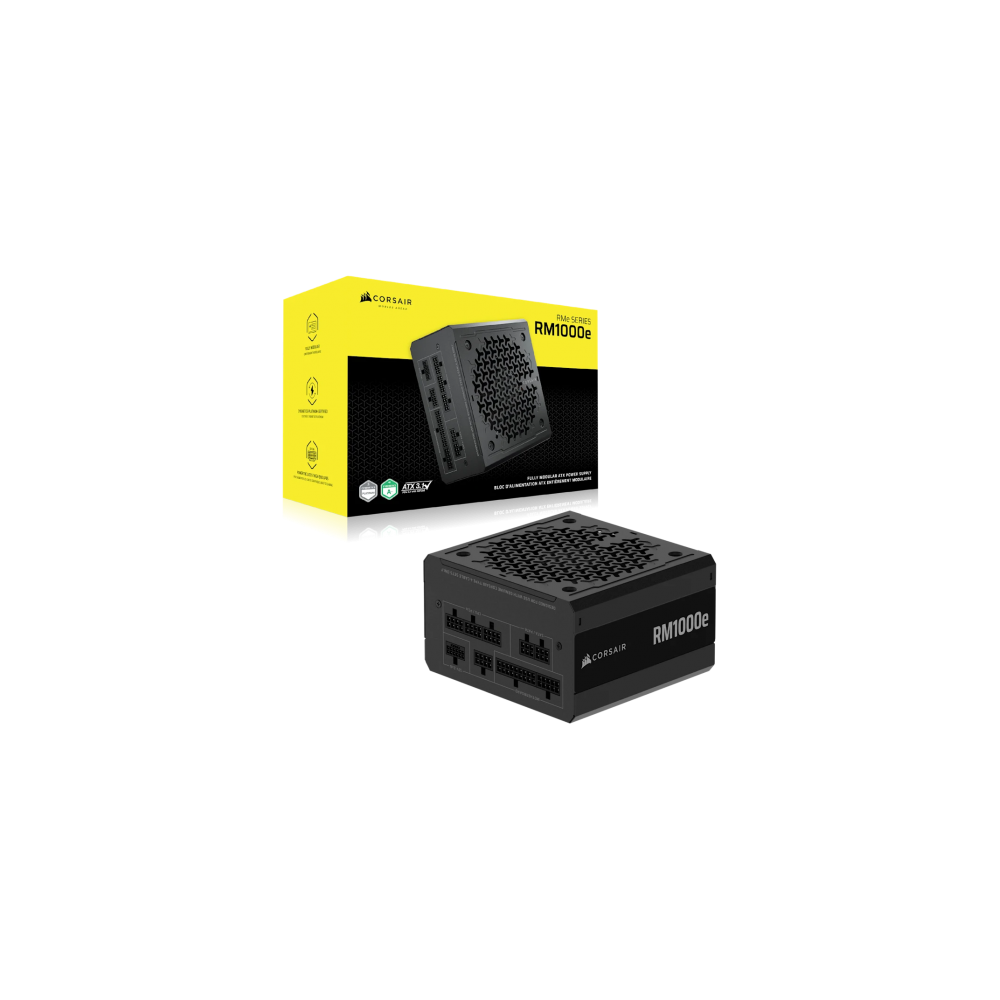 Fuente/PSU Corsair RM1000e 2025 80 Plus Gold 1000W ATX 3.1 PCIE 5.1 Modular
