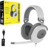 AURICULAR CORSAIR STEREO CORSAIR HS65 SURROUND BLANCO GAMING USB CA-9011271-EU