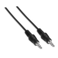 CABLE AUDIO ESTEREO JACK 3.5M-JACK 3.5M NEGRO 0.3M AISENS A128-0141