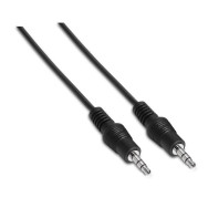 CABLE AUDIO ESTEREO JACK 3.5M-JACK 3.5M NEGRO 0.3M AISENS A128-0141
