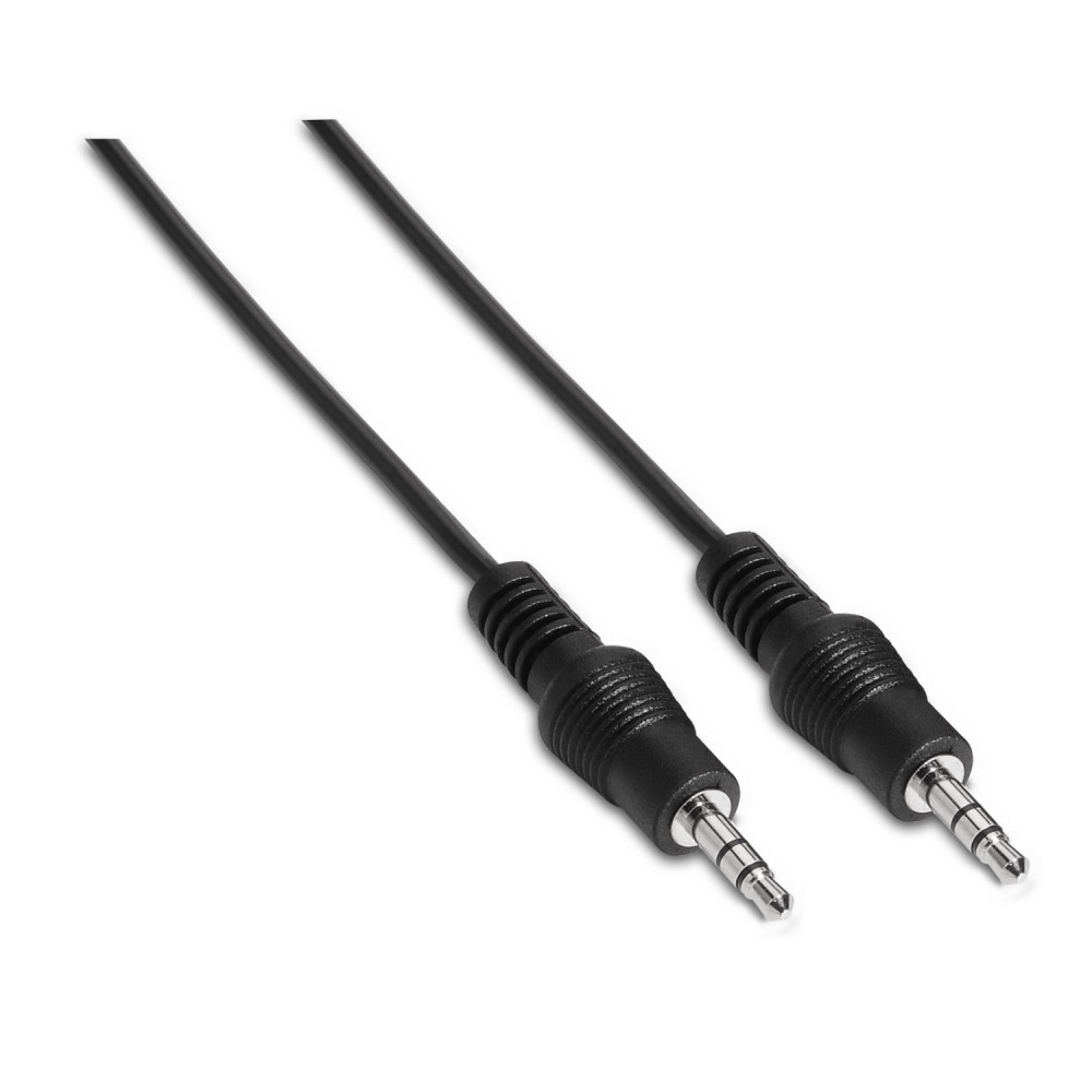 CABLE AUDIO ESTEREO JACK 3.5M-JACK 3.5M NEGRO 0.3M AISENS A128-0141