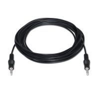 CABLE AUDIO ESTEREO JACK 3.5M-JACK 3.5M NEGRO 10M AISENS A128-0144