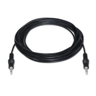 CABLE AUDIO ESTEREO JACK 3.5M-JACK 3.5M NEGRO 10M AISENS A128-0144