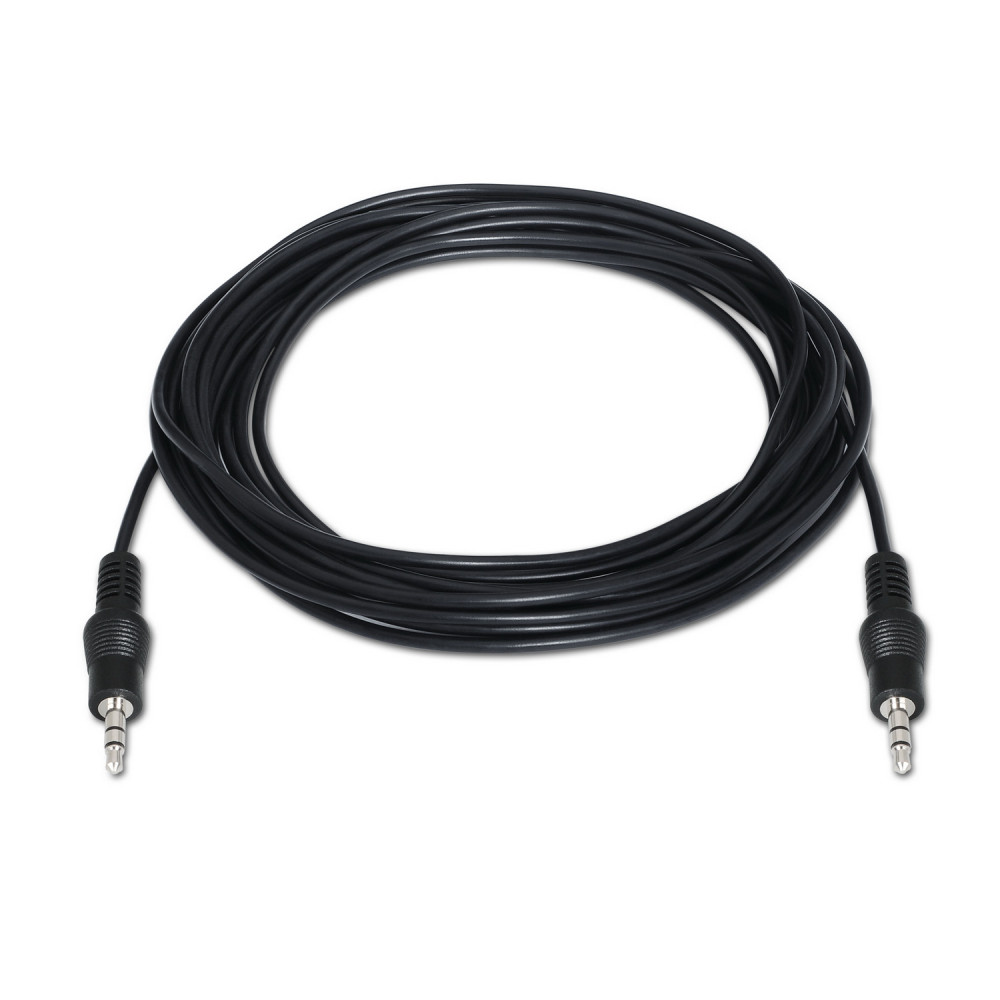 CABLE AUDIO ESTEREO JACK 3.5M-JACK 3.5M NEGRO 10M AISENS A128-0144