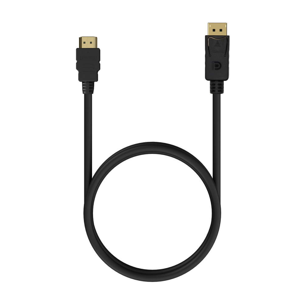 CABLE CONVERSOR DISPLAYPORT A HDMI DPM-HDMIM NEGRO 0.5M AISENS A125-0550