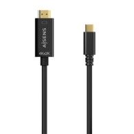 CABLE CONVERSOR USB-C A HDMI 4K30HZ USB-C M-HDMI M NEGRO 0.8M AISENS A109-0623
