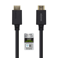 CABLE HDMI CERTIFICADO V2.1 8K 60HZ 48GBPS AM-AM NEGRO 1.0M AISENS A150-0421