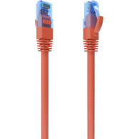 CABLE RED LATIGUILLO RJ45 CAT.6 UTP AWG26 CCA ROJO 30CM AISENS A135-0786