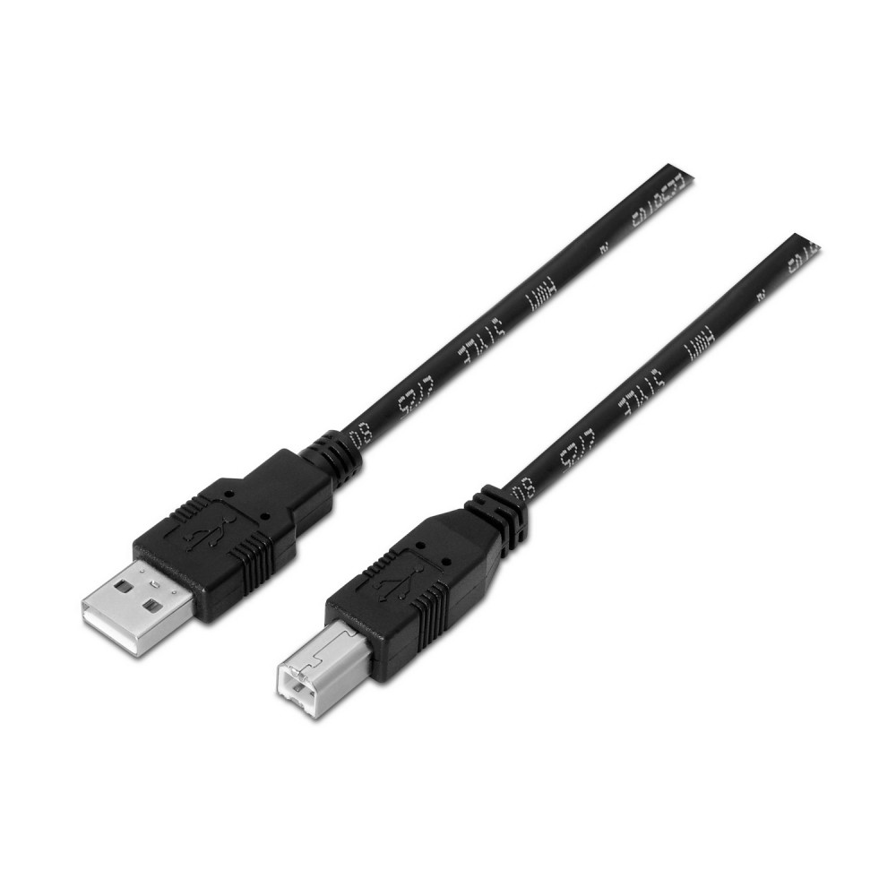 CABLE USB 2.0 IMPRESORA TIPO AM-BM NEGRO 4.5M AISENS A101-0008