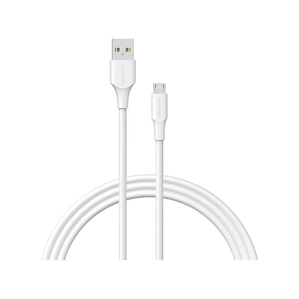 CABLE USB 2.0 MACHO A MICROUSB MACHO 2M. BLANCO VENTION CTIWH