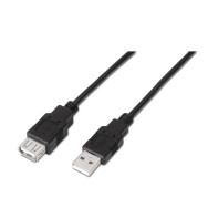 CABLE USB 2.0 TIPO AM-AH NEGRO 1.0M AISENS A101-0015