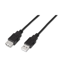 CABLE USB 2.0 TIPO AM-AH NEGRO 3.0M AISENS A101-0017
