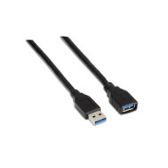 CABLE USB 3.0 TIPO AM-AH NEGRO 1.0M AISENS A105-0041