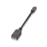 CABLE USB 3.1 GEN1 5GBPS 3A TIPO USB-CM-AH NEGRO 15CM AISENS A107-0062
