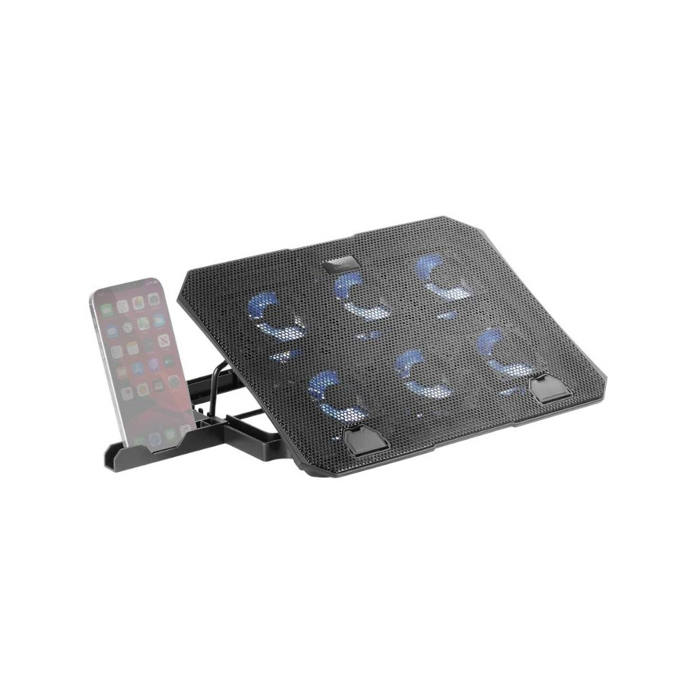 SOPORTE REFRIGERANTE MARS GAMING MNBC23 PARA PORTATILES HASTA 16" NEGRO