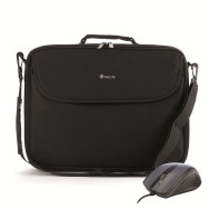 BOLSA PORTATIL 16 NGS MONRAY BUREAU KIT (BOLSA+RATON) NEGRO Y ROJO