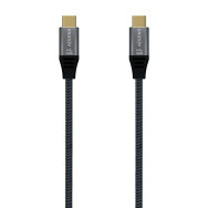 CABLE USB 3.2 GEN2x2 20GBPS 5A 100W USB-C M-USB-C H GRIS 1.0M AISENS A107-0635
