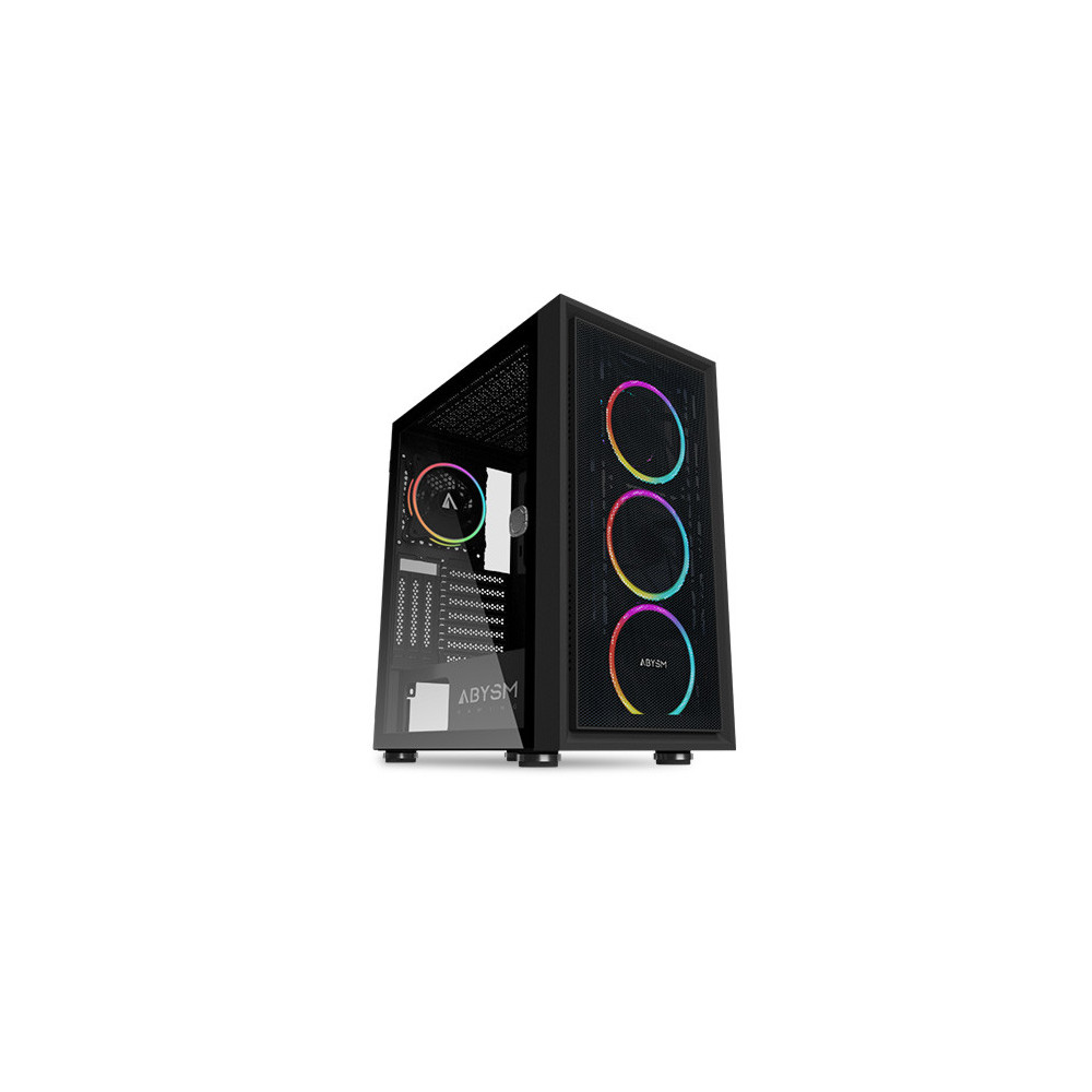 CAJA ATX ABYSM GAMING DANUBE KAMP BLACK - TEMPERED GLASS- AB812107