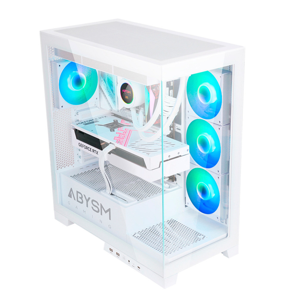 CAJA ATX ABYSM GAMING DANUBE SAVA H500 WHITE ARGB AB123512