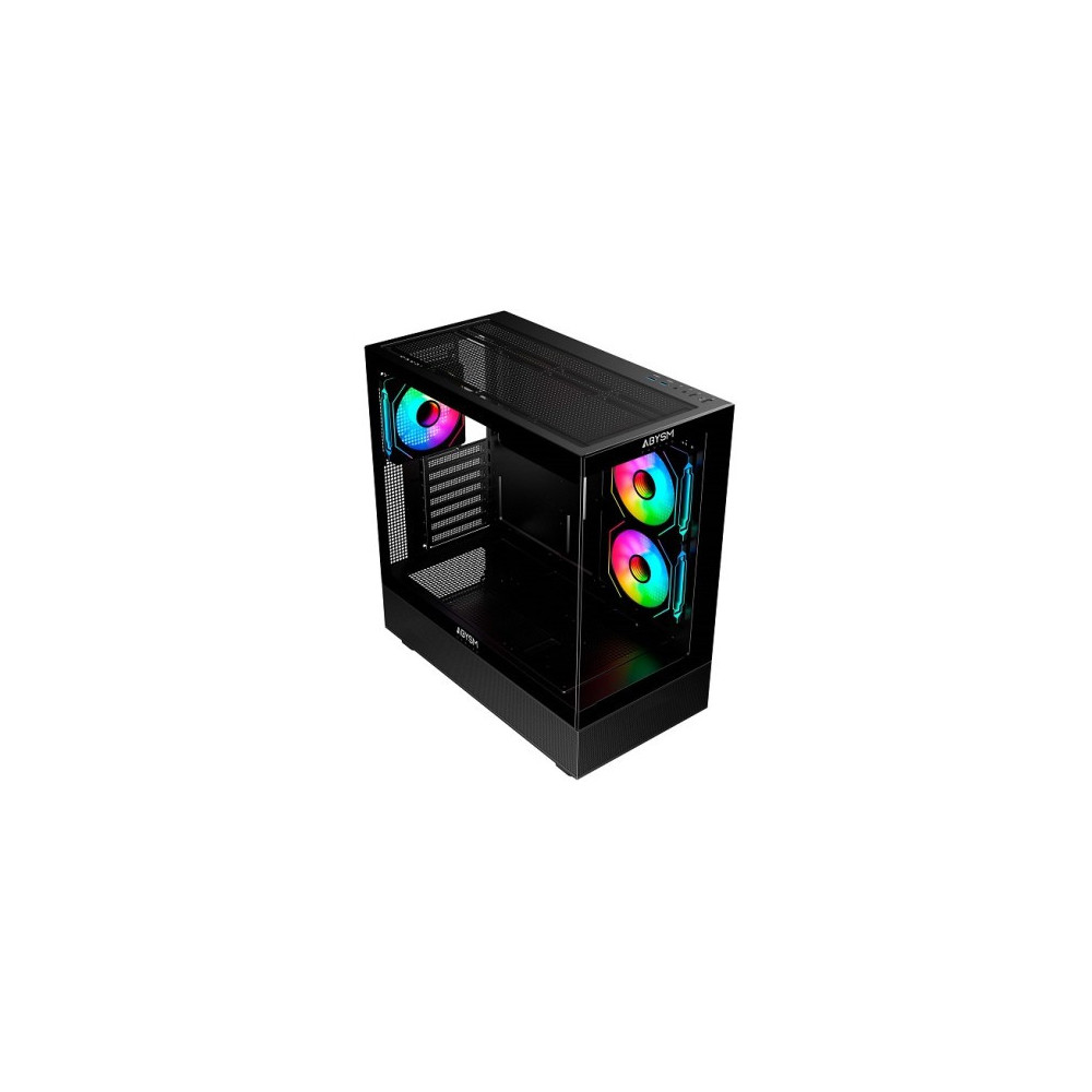 CAJA ATX DANUBE SAVA H400 PRIME -BLACK-TEMPERED GLASS- 3 x FAN 12CM ARGB ABYSM