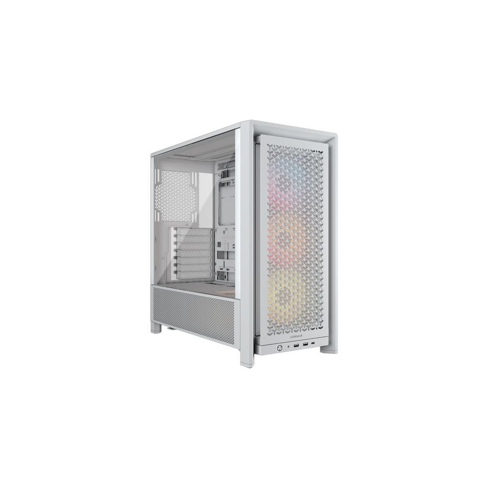 CAJA ATX SEMITORRE CORSAIR FRAME 4000D RS ARGB CRISTAL TEMPLADO BLANCA