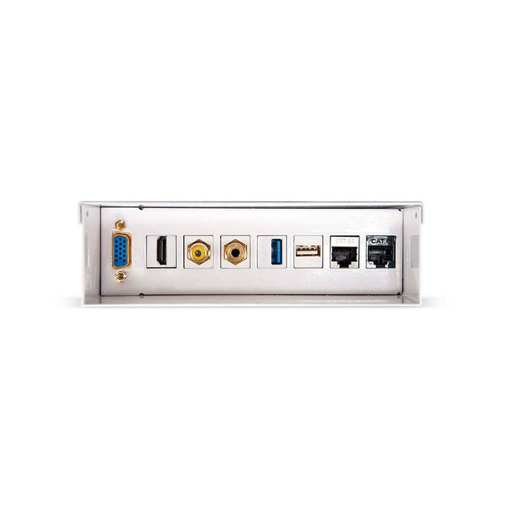 CAJA CONEXIONES VGAJACK3.52xHDMI1xUSB-C1xUSB-B2xRJ45 CAT.6A STP AISENS A127-0720