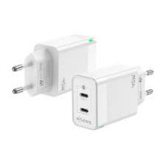 CARGADOR GaN 45W 2xUSB-C PD3.0 QC4.0 BLANCO AISENS ASCH-45W2P005-W