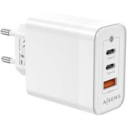 CARGADOR GaN 65W 2xUSB-C PD3.0 QC4.0 1xUSB-A QC3.0 BLANCO AISENS ASCH-65W3P007-W