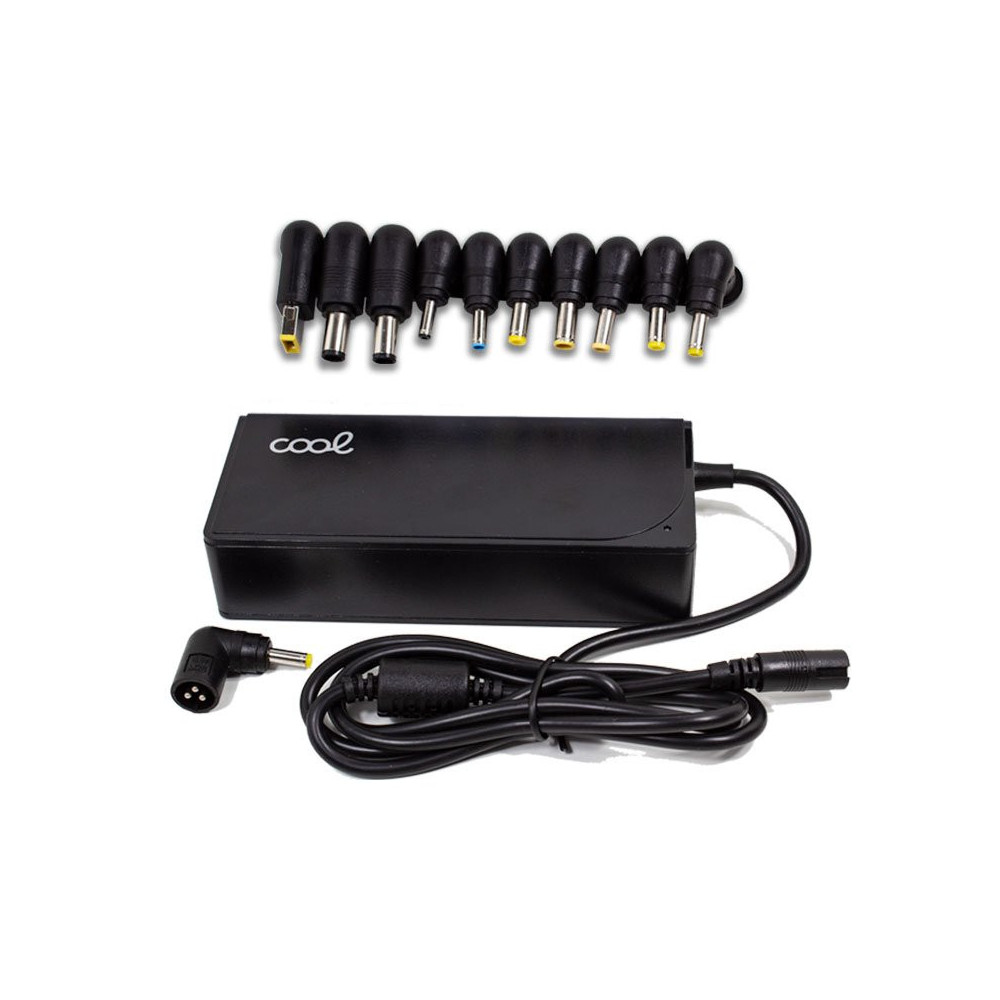 Cargador Red Universal Ordenad. Portátiles 65w Automático COOL + 11 conectores (
