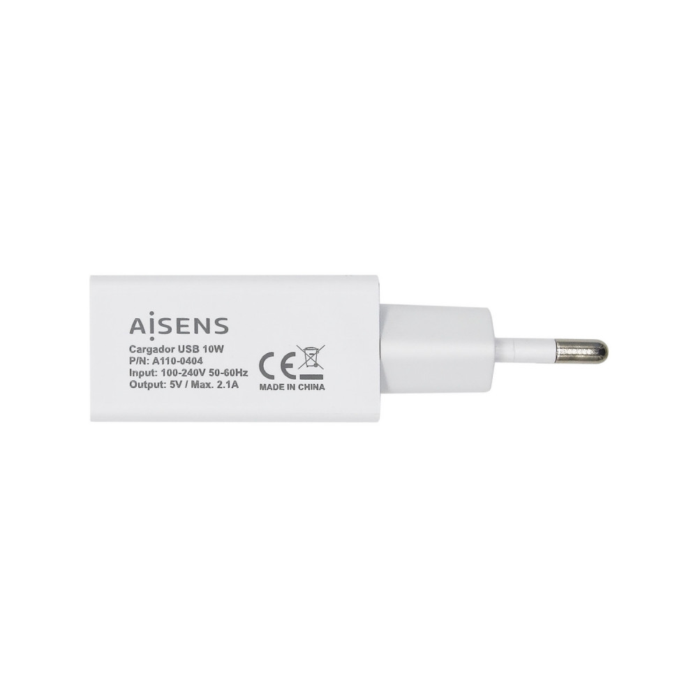 CARGADOR USB PARED AISENS 1USB 2A A110-0404