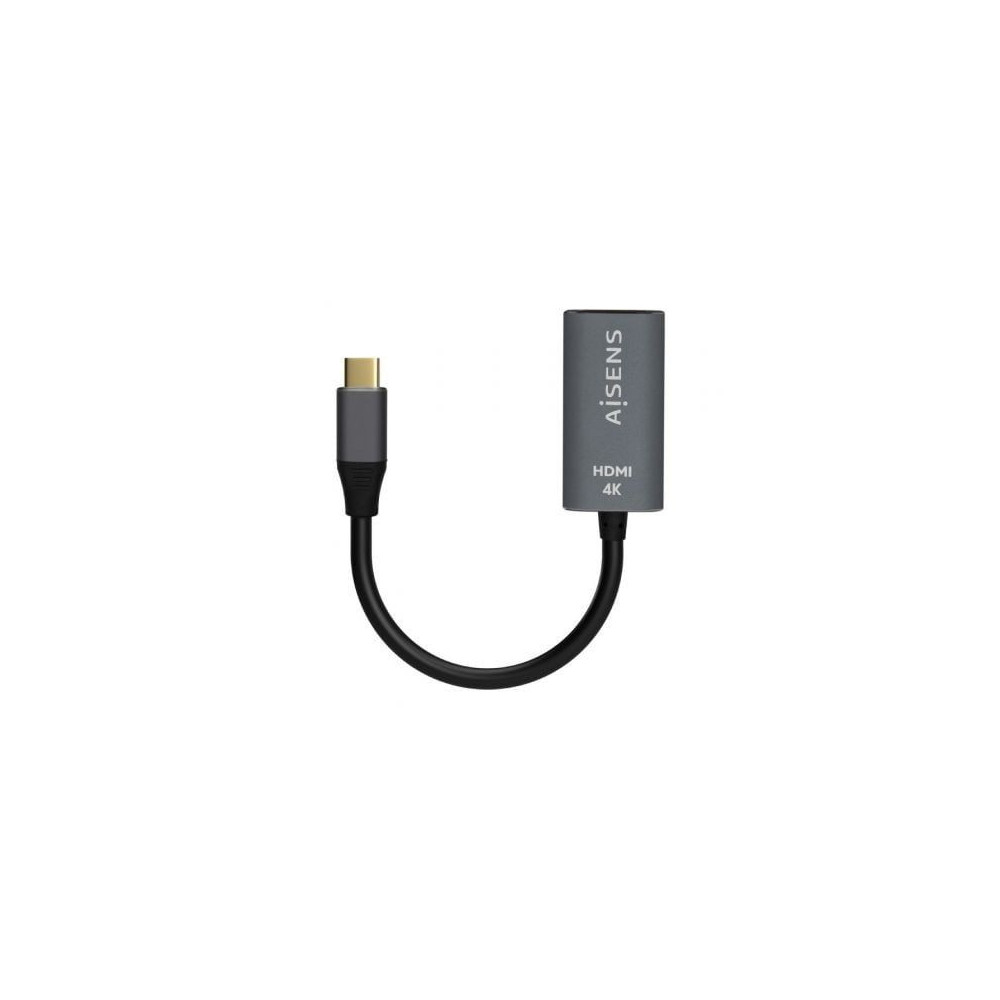 CONVERSOR USB-C A HDMI 4K60HZ USB-CM-HDMIH ALUMINIO GRIS 15CM AISENS A109-0683