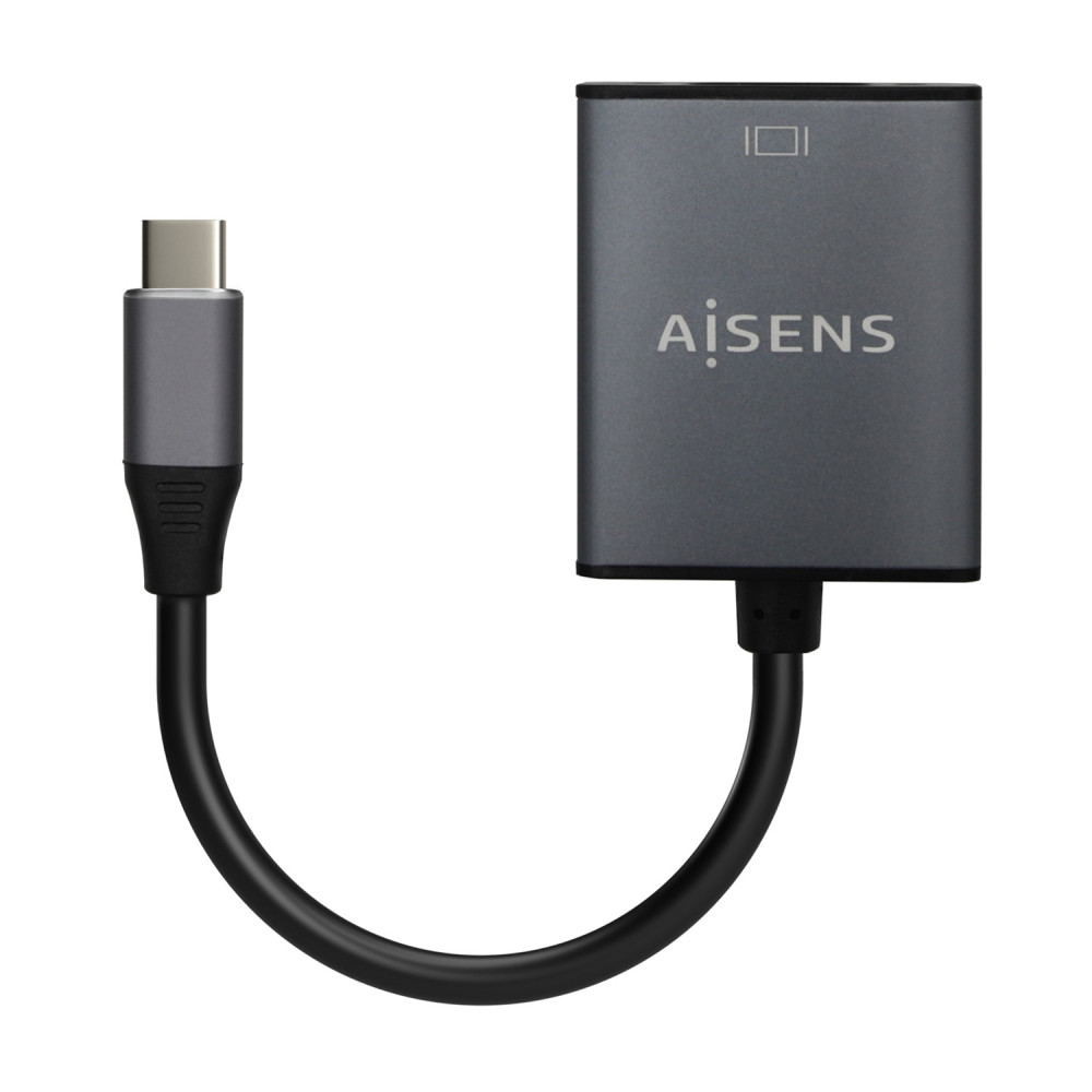 CONVERSOR USB-C A VGA USB-CM-HDB15H ALUMINIO GRIS 15CM AISENS A109-0691