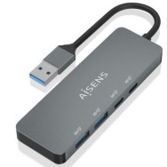 HUB USB 3.2 GEN2 10G USB-A/M-2xUSB-C/H-2xUSB-A/H GRIS 15CM AISENS A106-0696