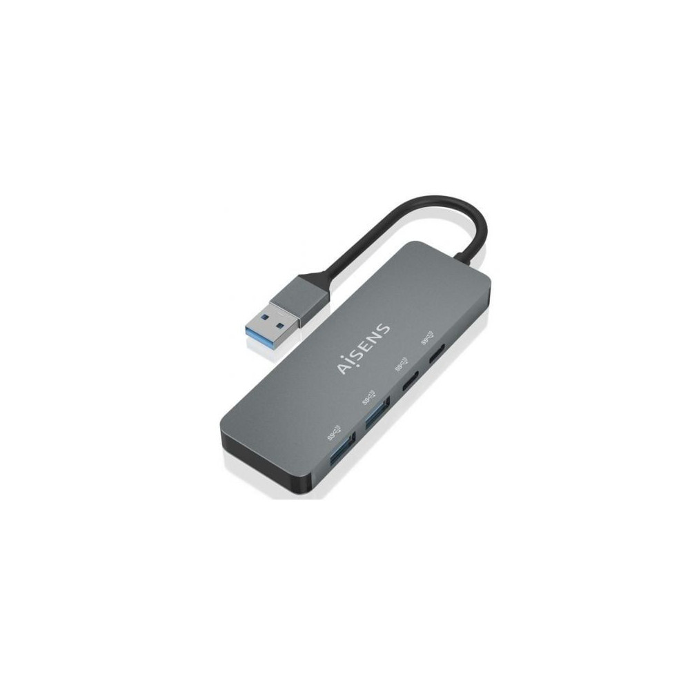 HUB USB 3.2 GEN2 10G USB-A/M-2xUSB-C/H-2xUSB-A/H GRIS 15CM AISENS A106-0696