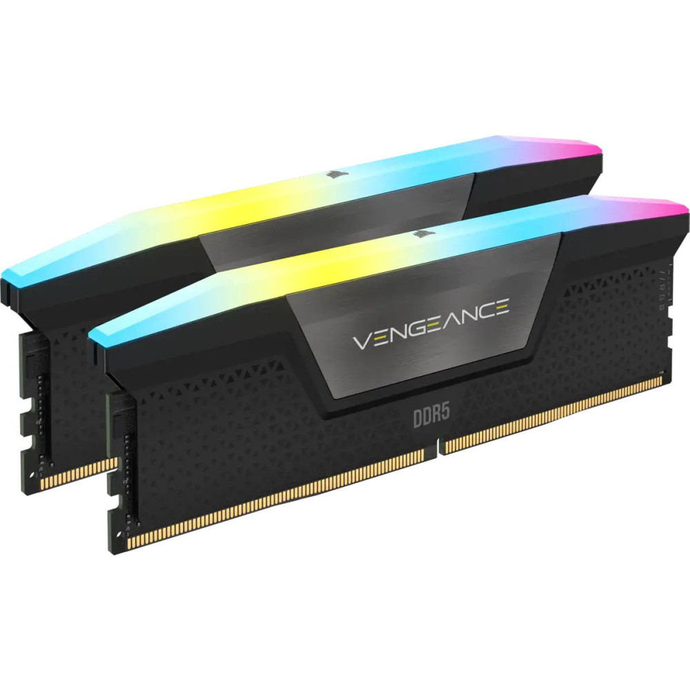 Memoria DDR5 Corsair Vengeance RGB 32GB 2x16GB 6400MHz CL36 XMP Negro